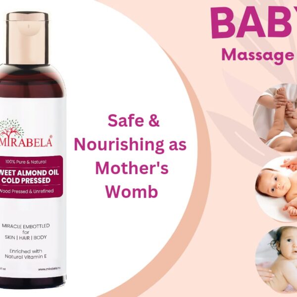 Pure Cold Pressed Almond Oil for Baby Massage