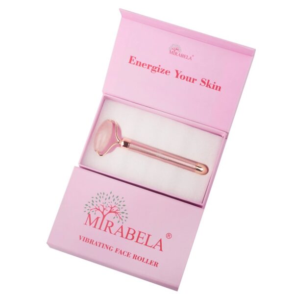 vibrating rose quartz roller benefits Vibrating Rose Quartz Gua Sha Facial Massage Roller