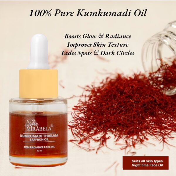 Pure Kumkumadi Oil made from fines kashmir saffron
